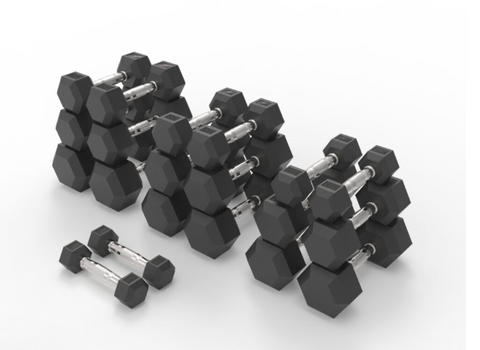 Hex Dumbbell Set | 1kg - 10kg |10 sets of Dumbbells (1kg increments)