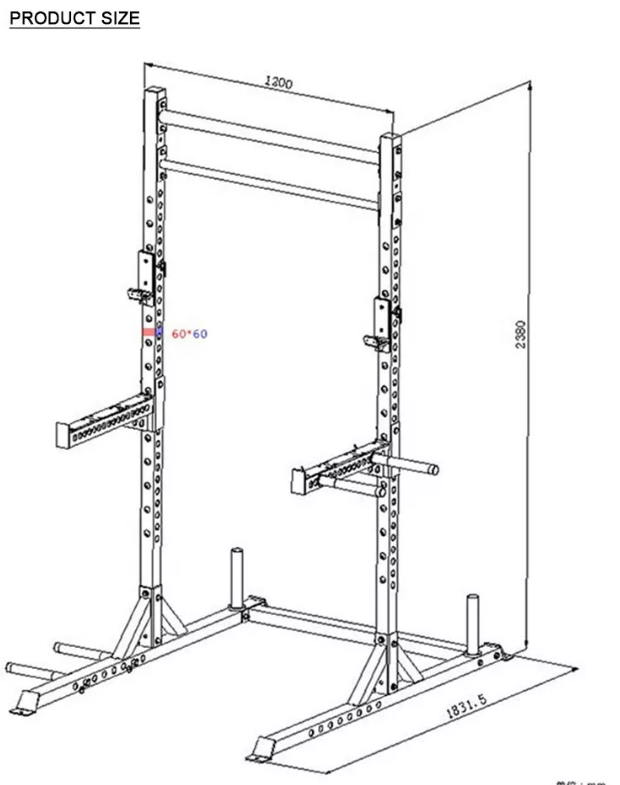 Elite Commercial Half Rack – Gym Equipment HQ